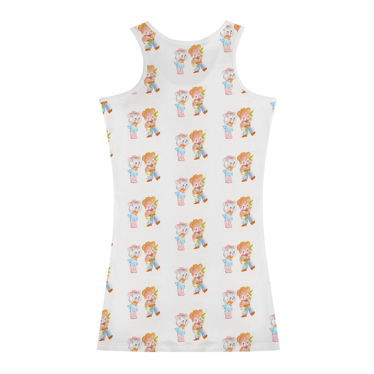 Vestido corto a juego