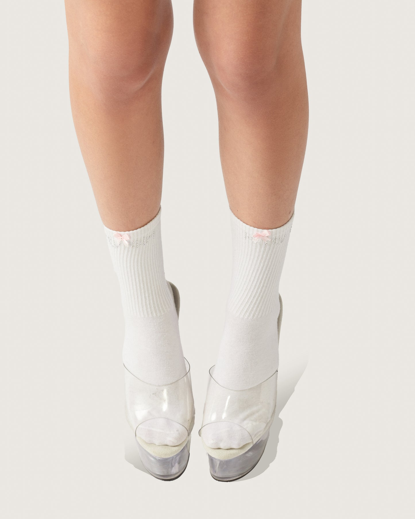 Kitty Girl Rhinestone Socks