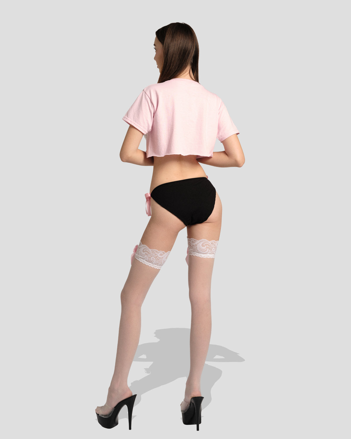 Senshi Purr Side Bow Panty, full-length back view