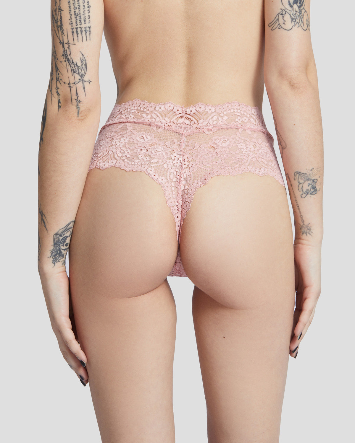 Kitten Bow Lace-Trim Thong, photo 6