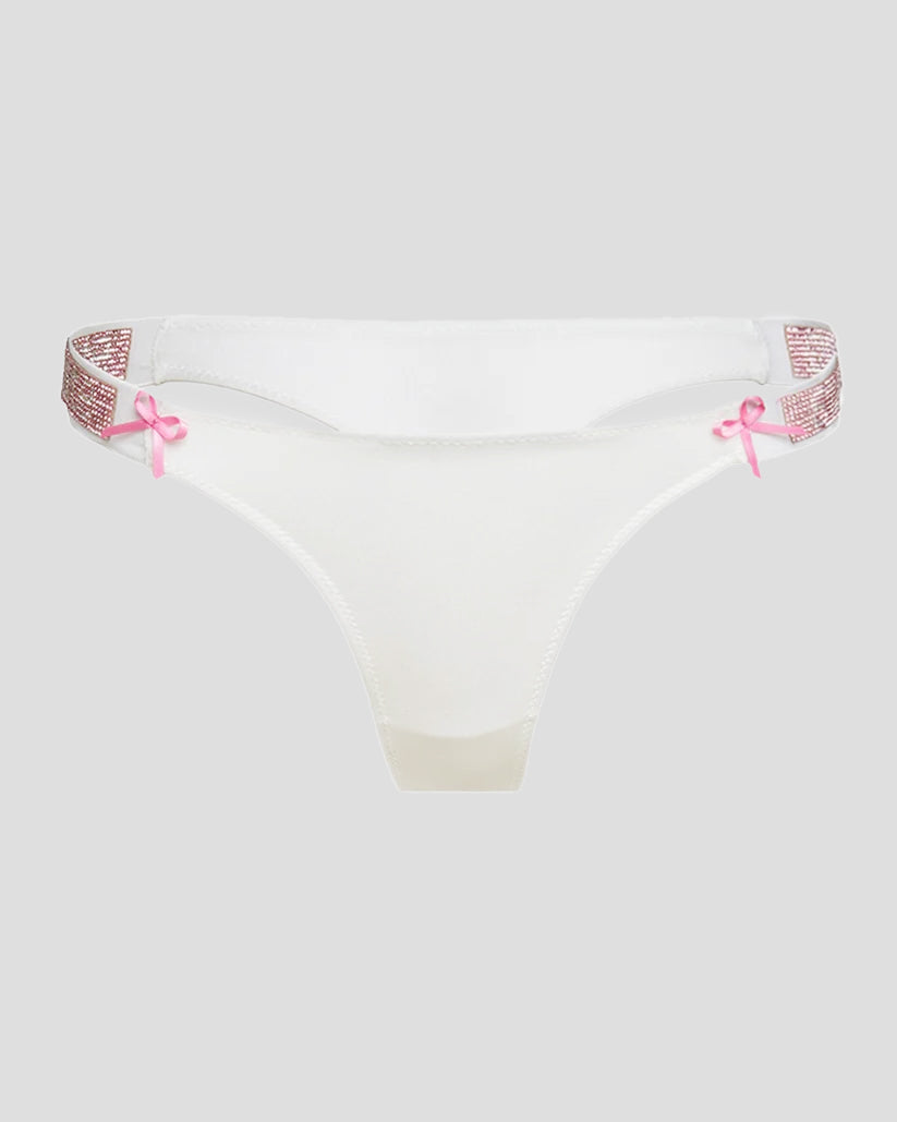 Tanga con lazo de gatito súper linda