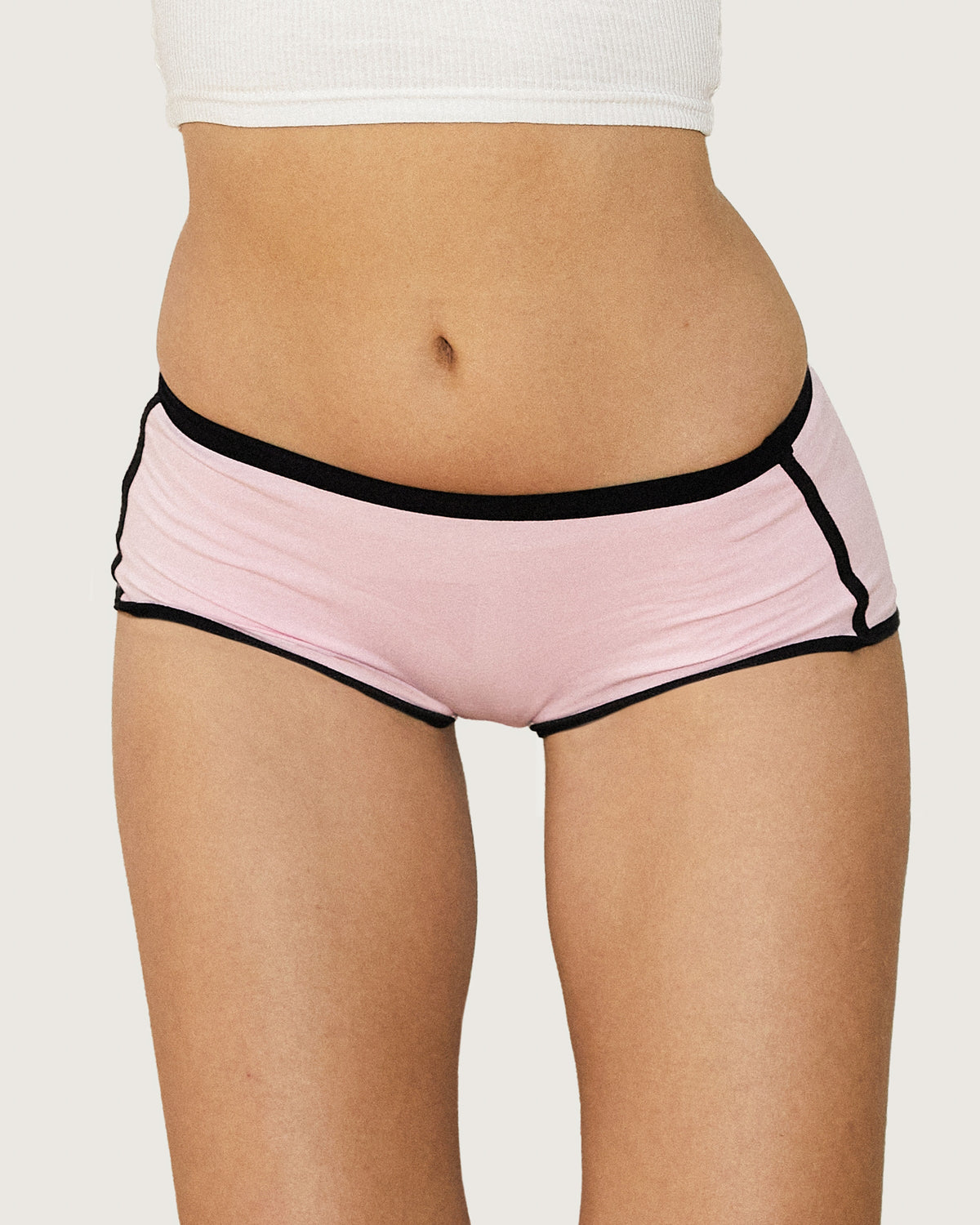 Meow Boyshorts in Pink/SIlver