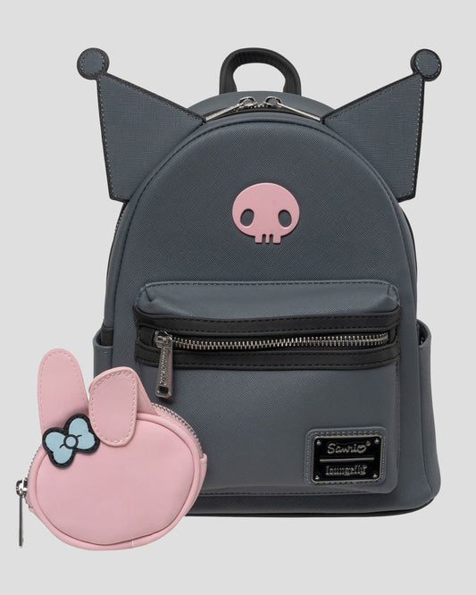 Kuromi and Melody Best Friends Forever Mini-Backpack with Coin Purse