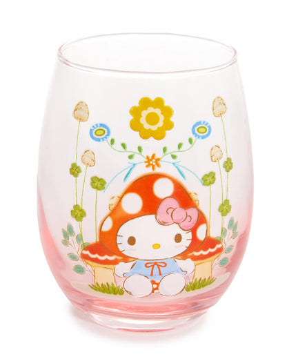 Vaso de cristal con forma de seta de Hello Kitty