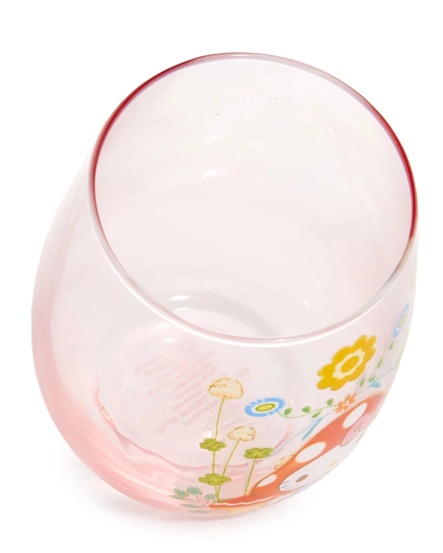 Vaso de cristal con forma de seta de Hello Kitty