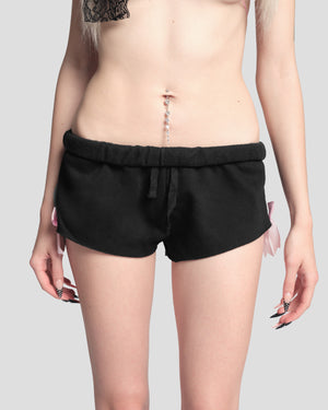 Purrfect Mini Shorties in Black
