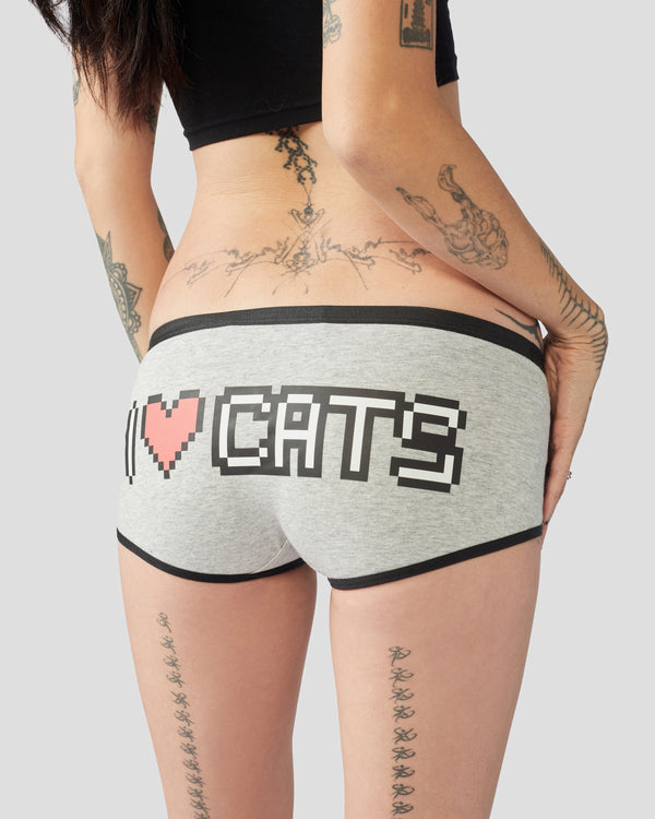 I Heart Cats Boyshorts CNS X Dollz 2000's