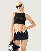 Kitty Girl Rhinestone Manbeater Crop