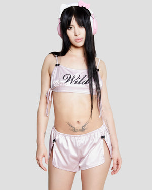 Wild Dreams Satin Set in Sweet Lilac