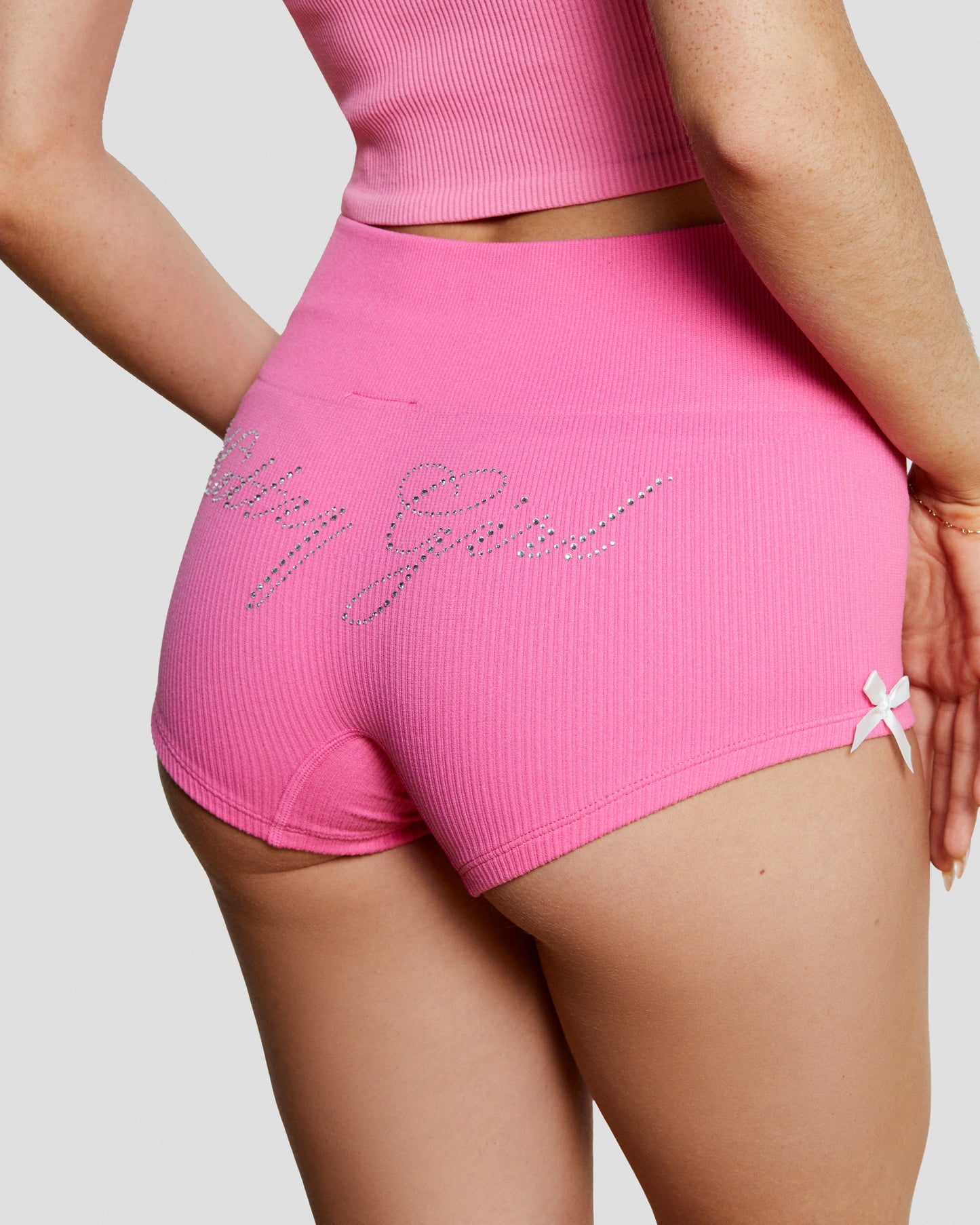 Kitty Girl Ribbed Hot Short