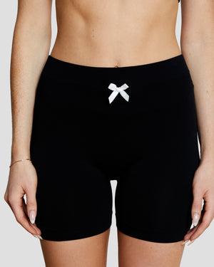 Meow Sparkle Hot Shorts in Noir