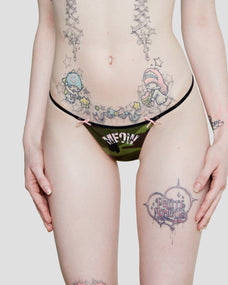Meow Combat G-String in Cute Camo