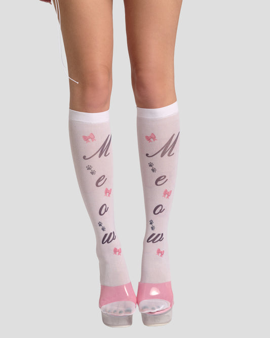 Meow Knee Highs
