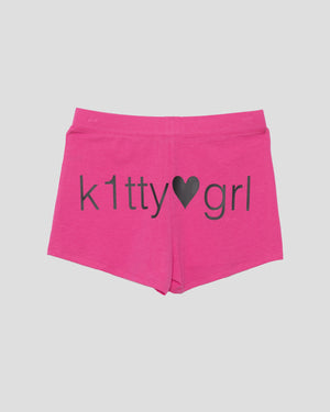 k1tty ♥ grl shorties in Hot Pink