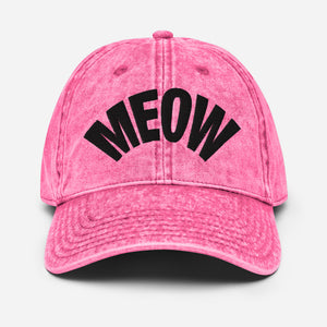 Meow Vintage Denim Dad Cap, photo 3