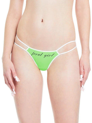 Feral Girl Panty in Lime Green