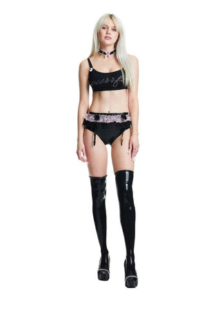 Barbies Little Latex Thigh High in Black